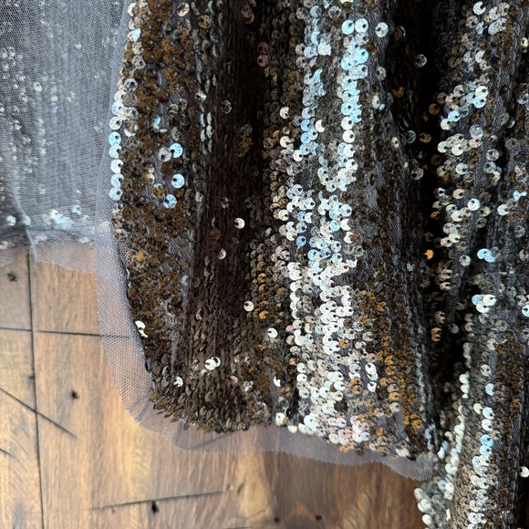 Silver sequin open front jacket! - Picture 2 of 5